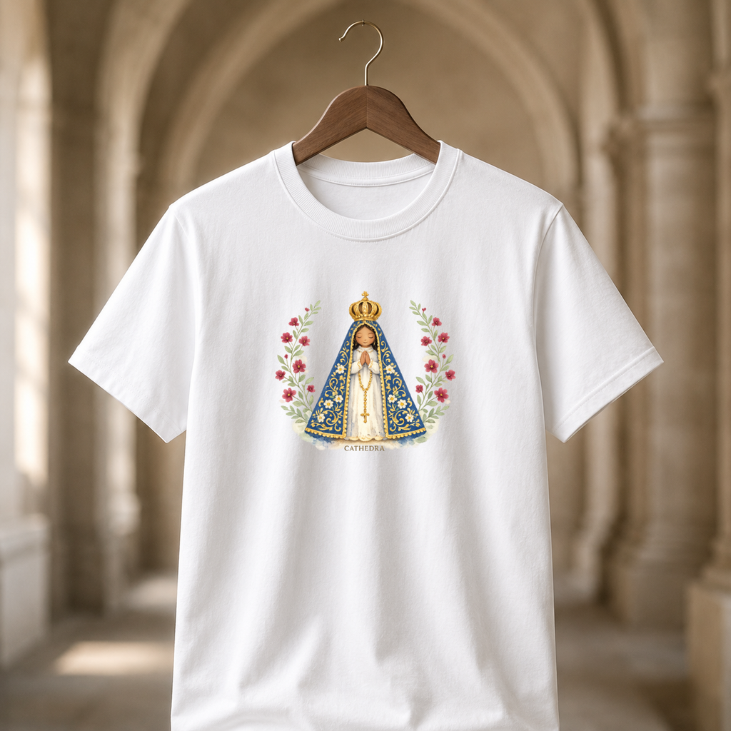 Camiseta Nossa Senhora Aparecida Aquarela