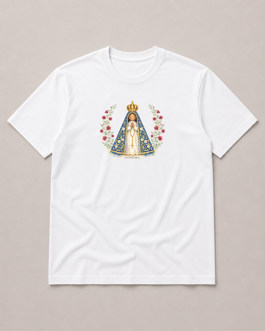 Camiseta Nossa Senhora Aparecida Aquarela