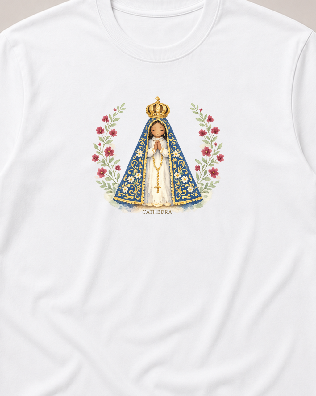 Camiseta Nossa Senhora Aparecida Aquarela