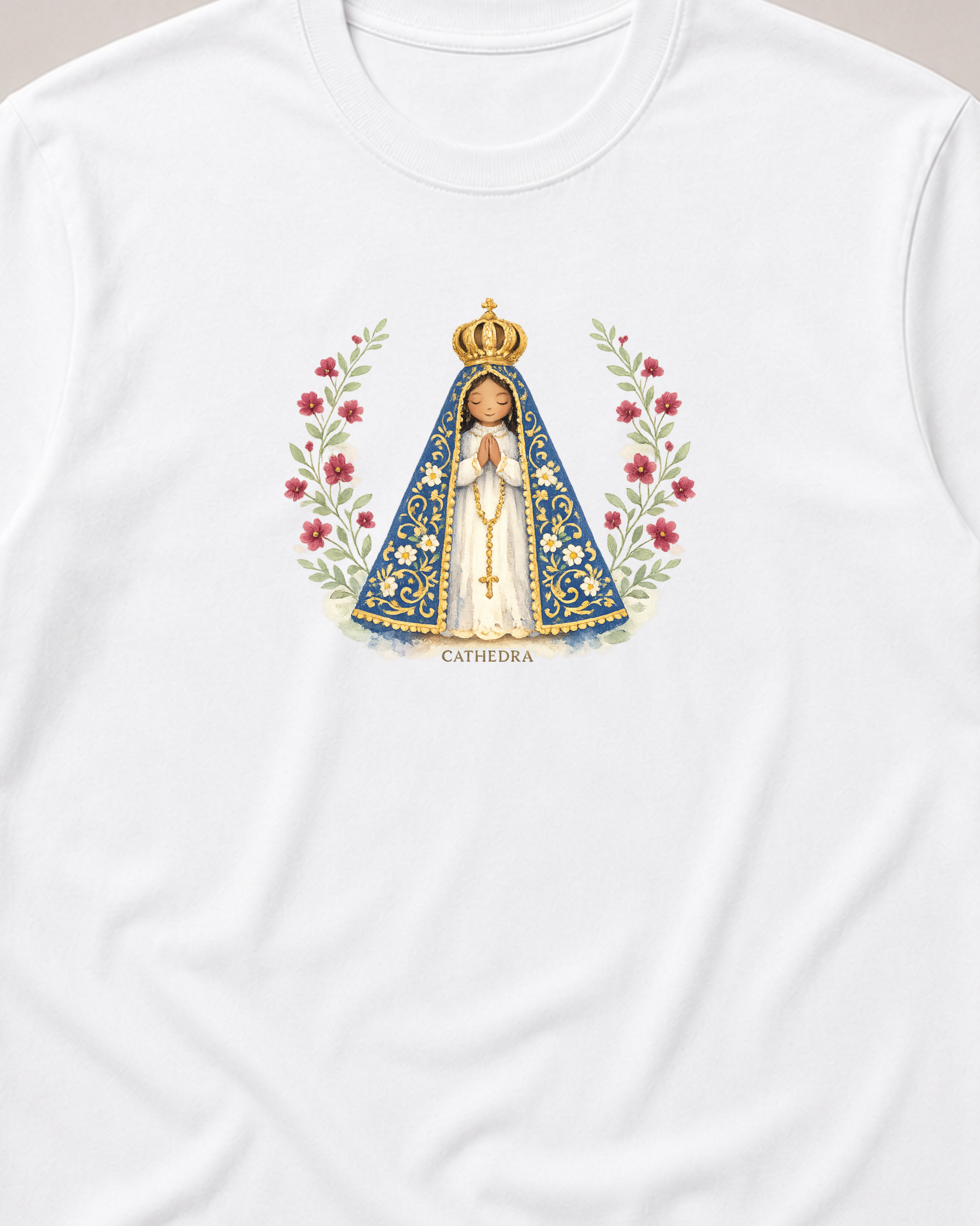 Camiseta Nossa Senhora Aparecida Aquarela