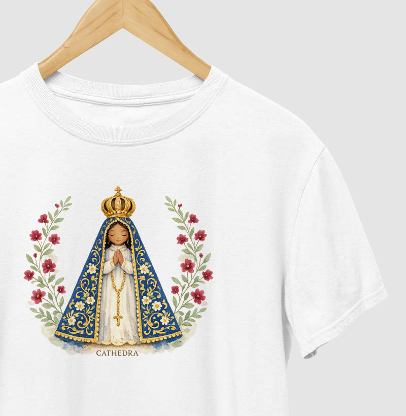 Camiseta Nossa Senhora Aparecida Aquarela