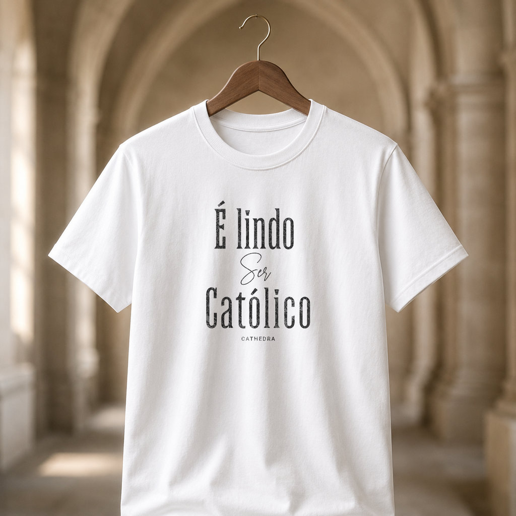 Camiseta é Lindo Ser Católico