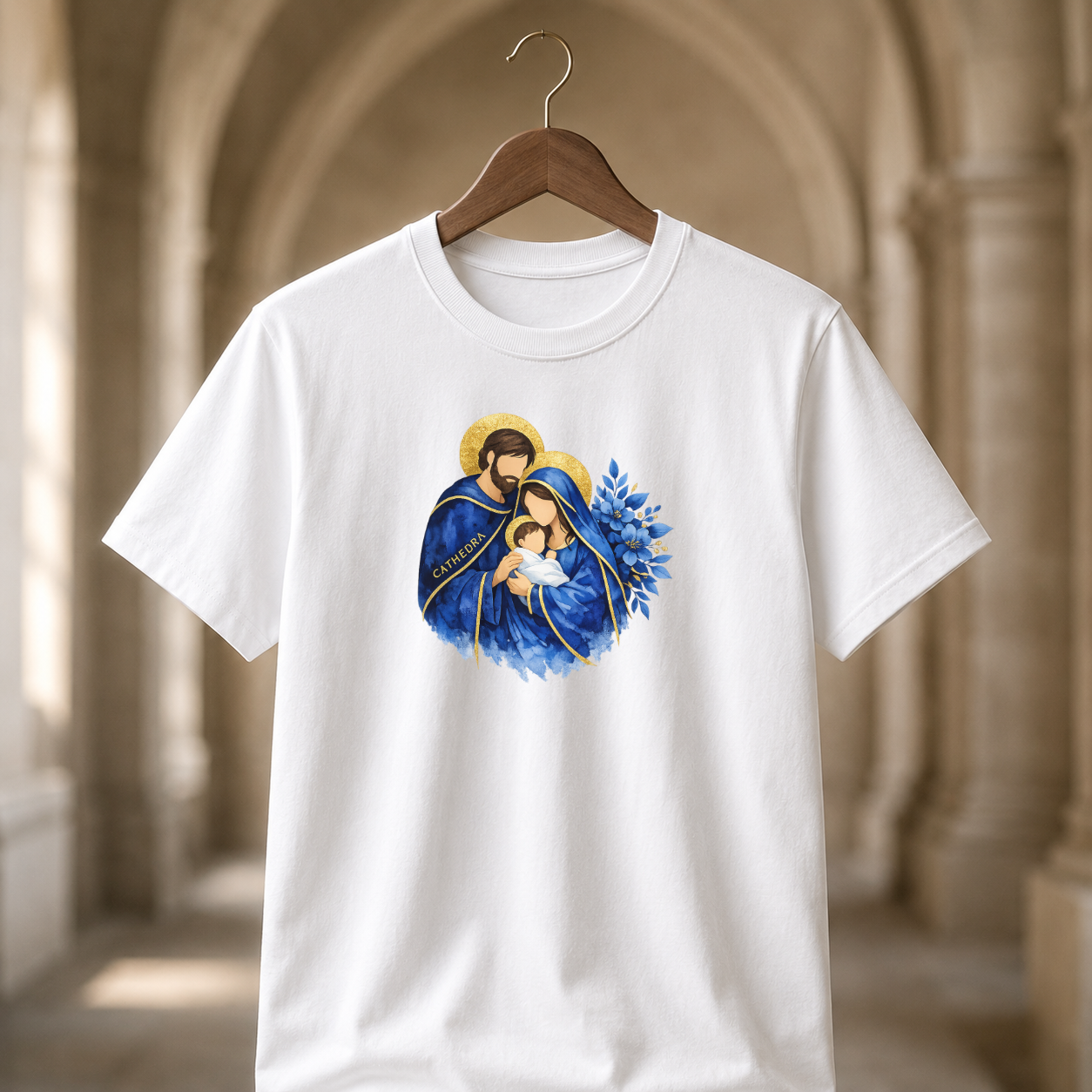 Camiseta Sagrada Família Aquarela