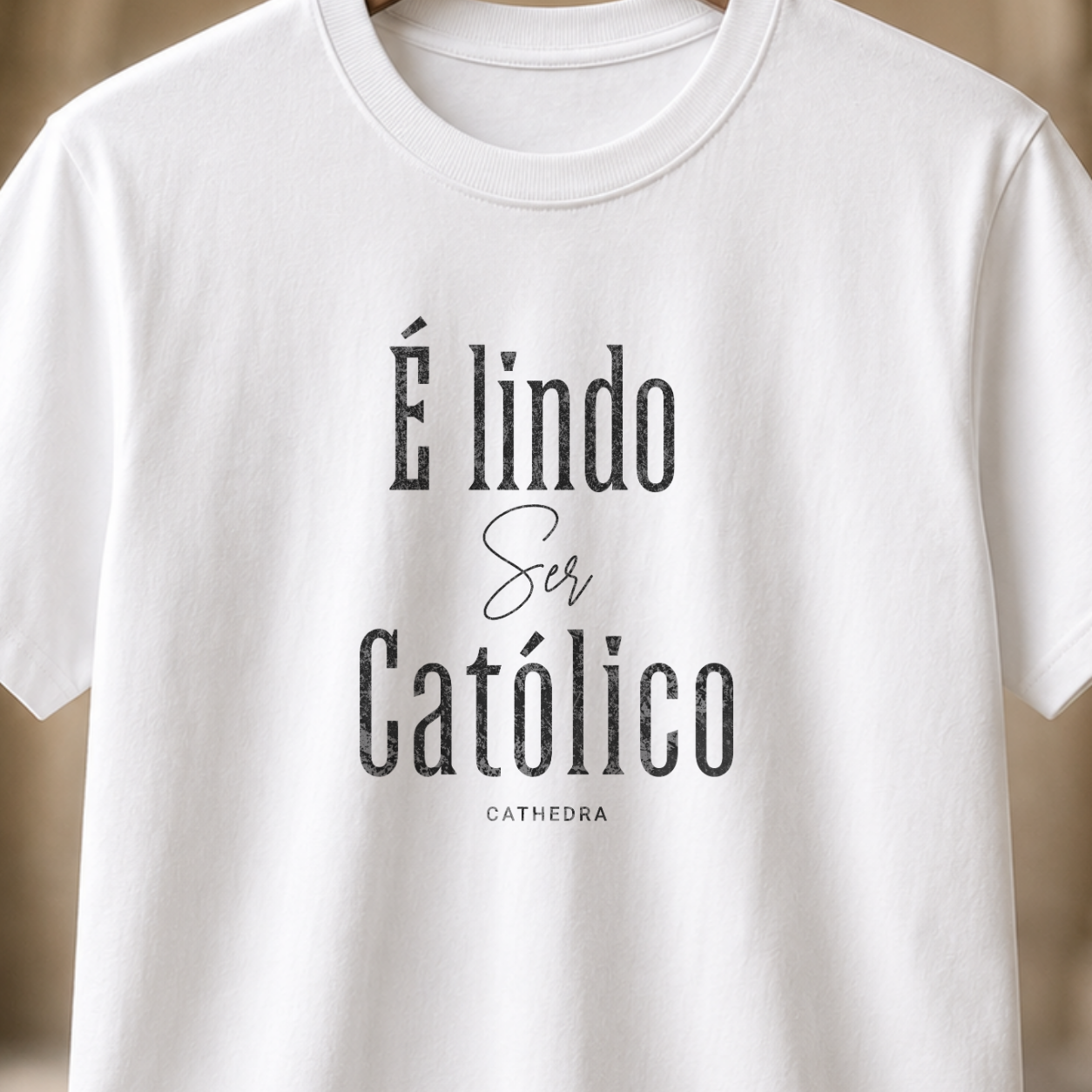 Camiseta é Lindo Ser Católico