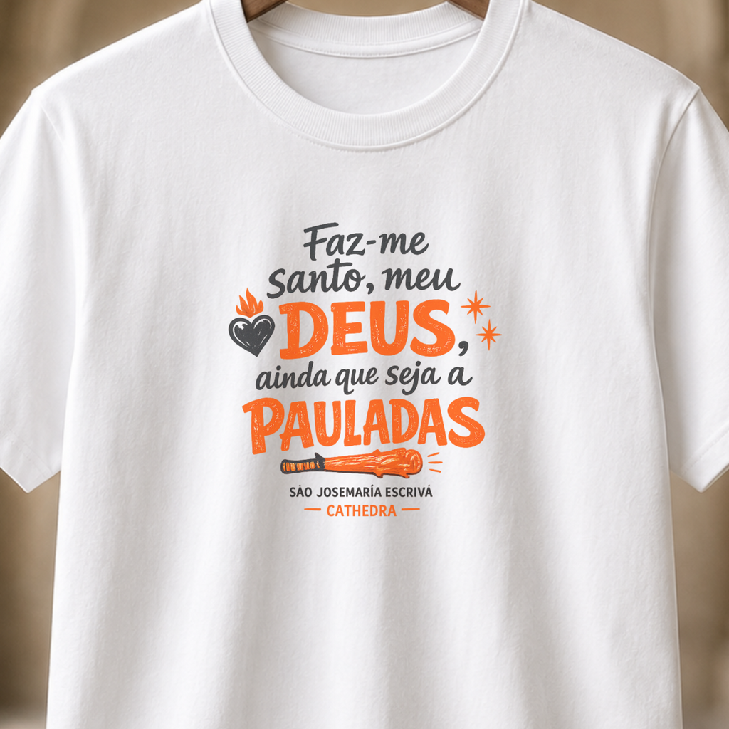 Camiseta Faz-Me Santo Meu Deus